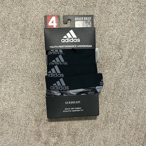 Boys Adidas Boxer Brief 4-pack - Picture 1 of 2